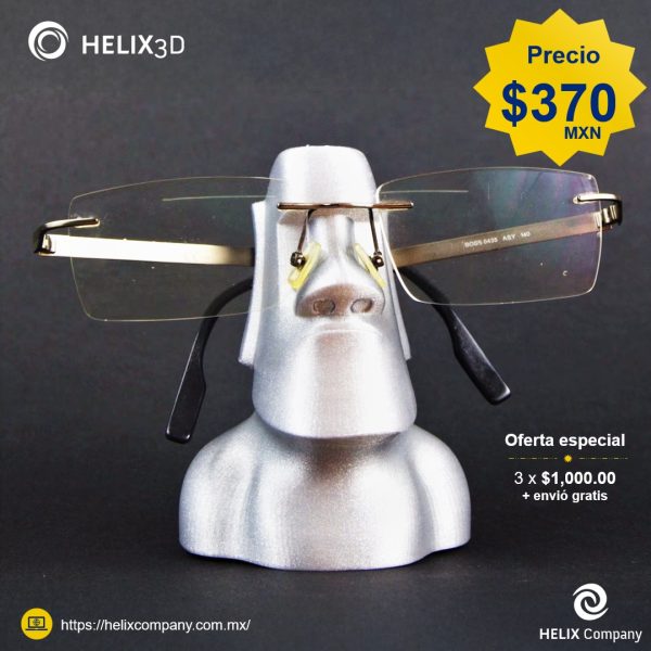 Moai Desk – Soporte de Lentes Estilo Isla de Pascua
